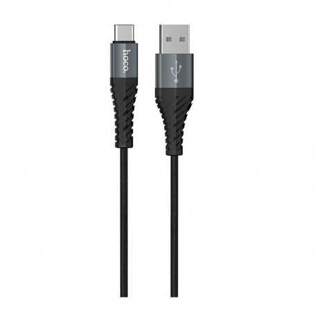 Καλώδιο Σύνδεσης Κορδόνι Hoco X38 Cool με USB σε USBC Fast Charging Μαύρο 1μ