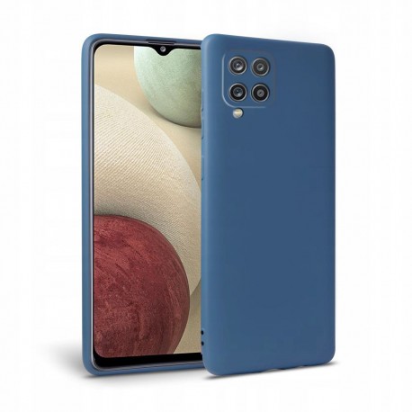 Θήκη Samsung Galaxy A12 Back Cover Σιλικόνης Μπλε - Tech Protect