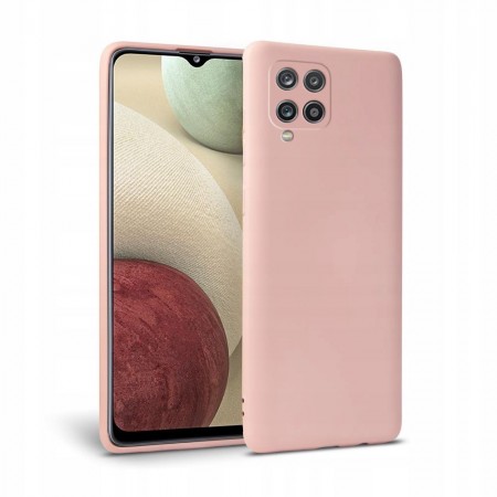 Θήκη Samsung Galaxy A12 Back Cover Σιλικόνης Ροζ- Tech Protect
