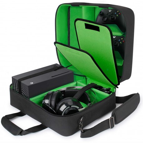 Τσάντα Μεταφοράς Xbox Series X / Series S  Με Θέσεις Για Controller-Games-Headset-Accessories (USA GEAR Xbox 43222600) Green