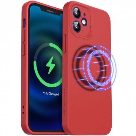Θήκη Apple iPhone 12 Back Cover Magnet Σιλικόνης Κόκκινη - ESR Cloud