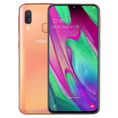 Samsung Galaxy A40 4GB RAM 64GM Dual Κοραλί