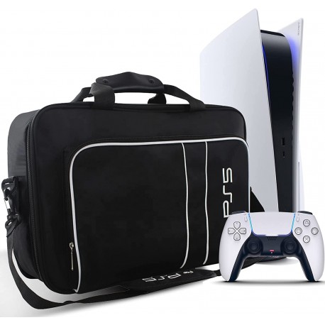 Τσάντα Μεταφοράς Playstation 5 Με Θέσεις Για Controller-Game-Accessories (Frusde PS5 43210120) Black-White
