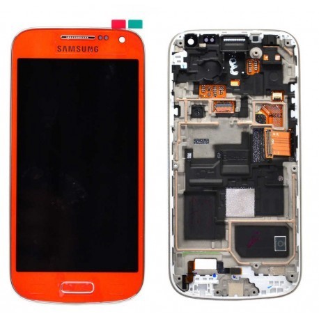 i9195 Γνήσια οθόνη και touch Samsung Galaxy S4 mini Πορτοκαλί,GH97-14766H