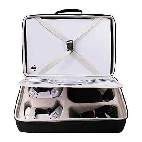 Τσάντα Μεταφοράς Playstation 5 Με Θέσεις Για Controller Khanka (201229-ps5) Black