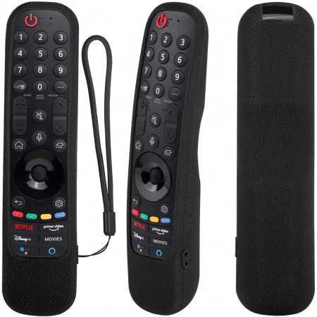 Θήκη σιλικόνης για Τηλεκοντρόλ  LG OLED  Magic remote control YiBiChin AN-MR21 (Black)