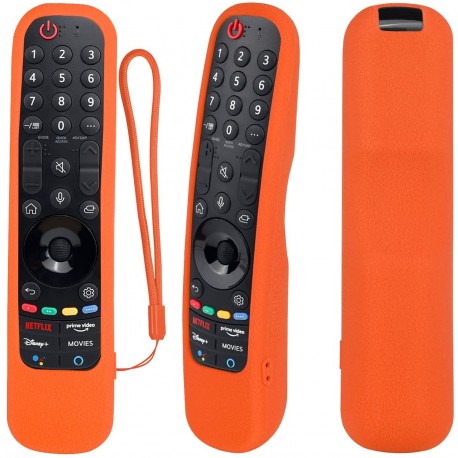 Θήκη σιλικόνης για Τηλεκοντρόλ  LG OLED  Magic remote control YiBiChin AN-MR21 (Orange)