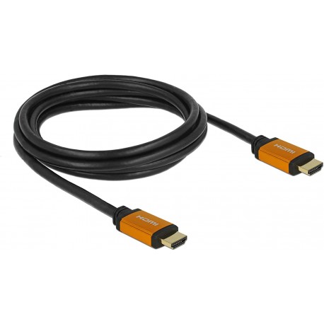 HDMI 2.1 Γιά PS5 DeLock HDMI 2.1 Cable HDMI male - HDMI male 2m Μαύρο