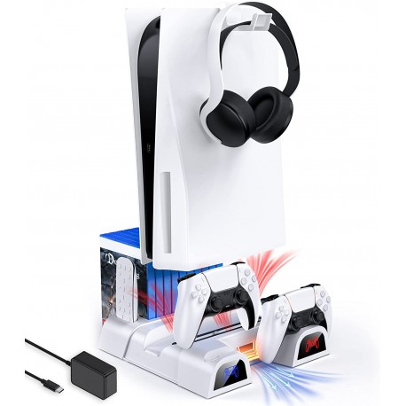 Βάση για Playstation 5 / PS5 Digital (Fan Cooler-Controller Charging-Headset Stand-Games Storage)  NexiGo B092H73XMW