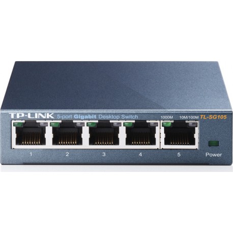 TP-LINK Switch με 5 Θύρες TL-SG105 v1 Unmanaged L2  Gigabit (1Gbps) Ethernet