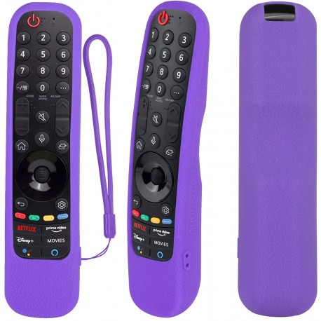 Θήκη σιλικόνης για Τηλεκοντρόλ  LG OLED  Magic remote control YiBiChin AN-MR21 (Μωβ)