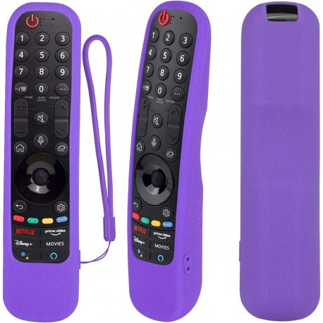Θήκη σιλικόνης για Τηλεκοντρόλ  LG OLED  Magic remote control YiBiChin AN-MR22 (Μωβ)
