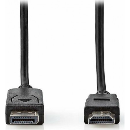 Καλώδιο Display Port to HDMI Male - Male 2m Μαύρο
