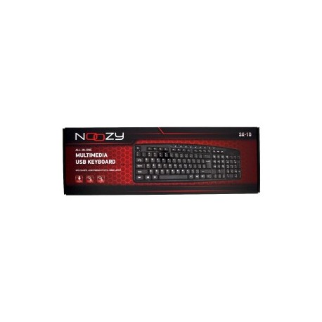 Πληκτρολόγιο Ενσύρματο Multimedia Noozy SK-10 USB με Ελληνικούς Χαρακτήρες και 9 Πλήκτρα Συντομεύσεων