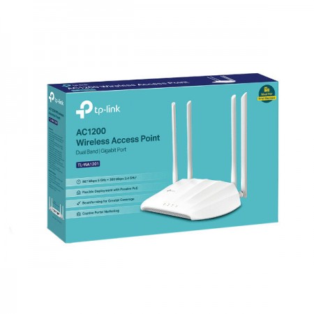 Wireless Access Point AC1200 Dual-Band TP-Link TL-WA1201 v3 (2.4 GHz & 5 GHz)