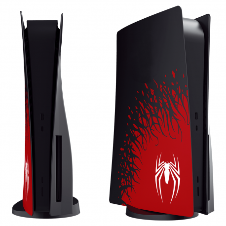 Κάλυμμα - Πρόσοψη Για PlayStation 5 Disk  (Spiderman Edition)  Black-Red SPD B08W85W2M21