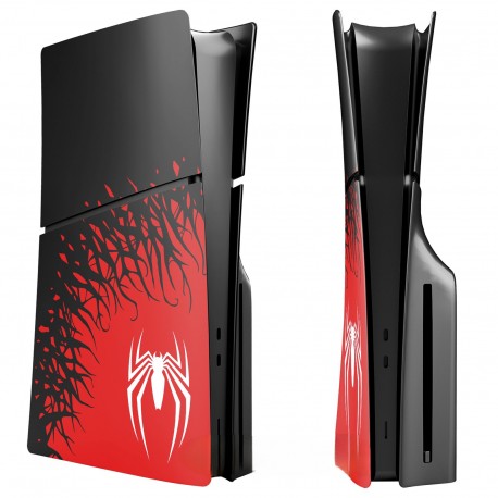 Κάλυμμα - Πρόσοψη Για PlayStation 5 Slim Disk  (Spiderman Edition)  Black-Red SPD B08W85Q5M24 (OEM)