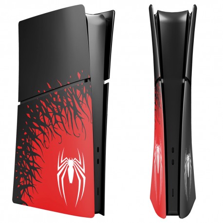 Κάλυμμα - Πρόσοψη Για PlayStation 5 Slim Digital (Spiderman Edition)  Black-Red SPD B08W85W5N13 (OEM)