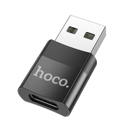 Αντάπτορας Hoco UA17 USB 3.0 σε USB-C με Λειτουργία OTG και Δυνατότητα Φόρτισης 2A/3A 60W Μαύρο