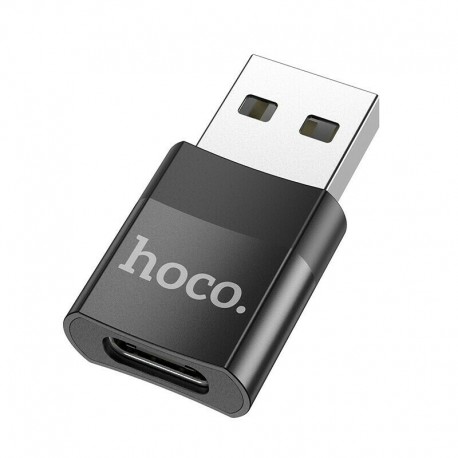 Αντάπτορας Hoco UA17 USB 3.0 σε USB-C με Λειτουργία OTG και Δυνατότητα Φόρτισης 2A/3A 60W Μαύρο