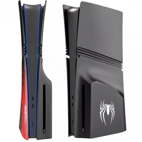 Κάλυμμα - Πρόσοψη Για PlayStation 5 Pro Disk  (Spiderman Edition)  Black-Red SPD B08W85W2M22 (OEM)