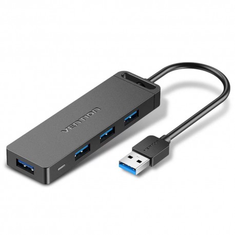 USB Hub 4 Θυρών με σύνδεση USB-A VENTION 4-Port USB 3.0 Black