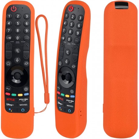 Θήκη σιλικόνης για Τηλεκοντρόλ  LG OLED  Magic remote control YiBiChin AN-MR23GN (Orange)