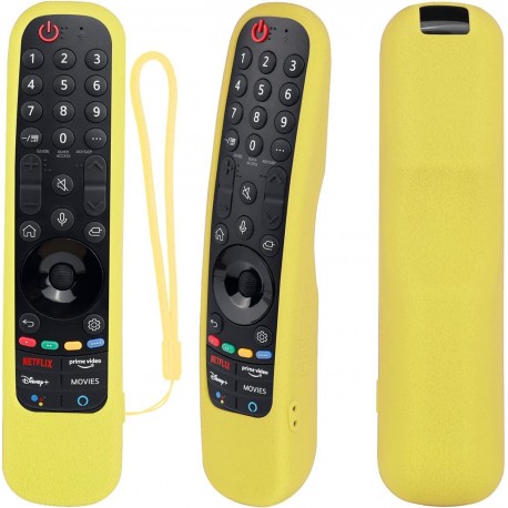 Θήκη σιλικόνης για Τηλεκοντρόλ  LG OLED  Magic remote control YiBiChin AN-MR23GN (Yellow)