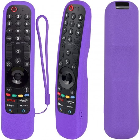 Θήκη σιλικόνης για Τηλεκοντρόλ  LG OLED  Magic remote control YiBiChin AN-MR24GN (Μωβ)